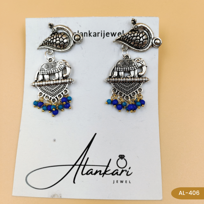 Oxidised Earing - AL - 406 - Image 2