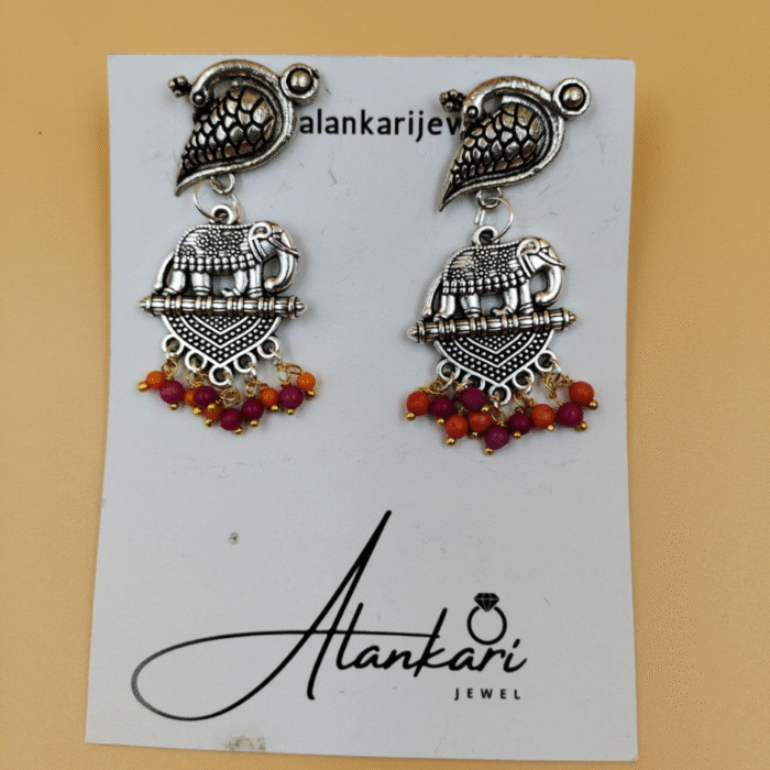 Oxidised Earing - AL - 407 - Image 2