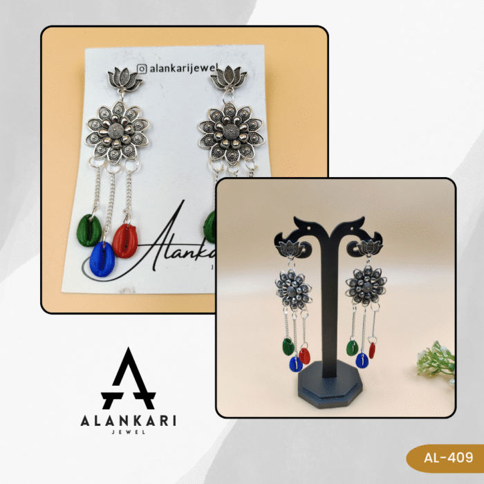 Oxidised Earing - AL - 409 - Image 2