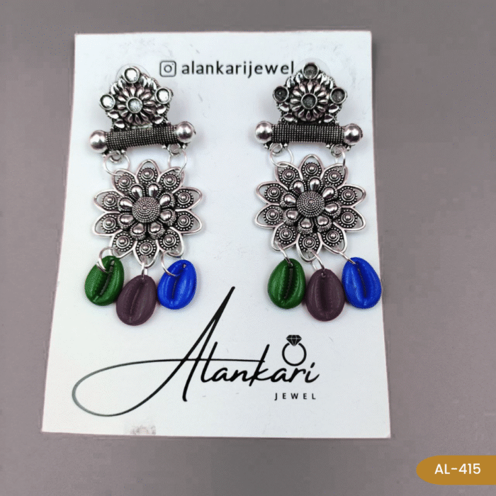 Oxidised Earing - AL - 413 - Image 2